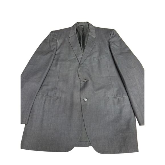 VTG "Town Clad" Pennys Mens BLAZER Gray & Black SZ NO SIZE TAG PLZ SEE MEASURE. - Picture 1 of 9